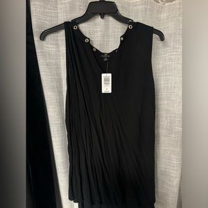 Torrid Black Tank Top Size 4 Gold Circles